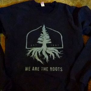 American apparel crew neck sweatshirt unisex adult small